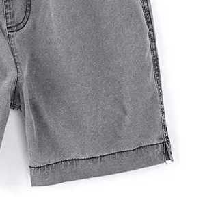 Shorts en jean pour hommes, style délavé à l'acide, shorts de sport vintage d'été, 100% coton, tissu de haute qualité, logo personnalisé, vente en gros OEM - Product Image 5