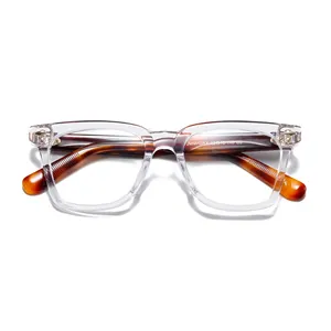 Figroad Luxe Brilmonturen Op Maat Gemaakte Logo Acetaat Herenbril Met Trendy Gedrukt Patroon Italië Designer Optische Frames Lezen
