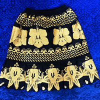 Vestido de Fiesta de Alta Calidad para Mujer, Falda Casual con Bordado Hawaiano, 100% Algodón, Tejido Transpirable, Talla y Color Personalizables