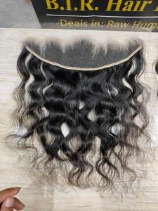 Haute densité 13X4 HD dentelle frontale fermeture 180% Swiss dentelle frontale vendeur en gros 13X5 cheveux humains dentelle frontale - Product Image 3