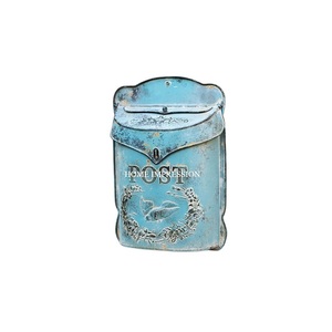 Buzón de correo de jardín galvanizado de Metal de alta calidad buzón montado en la pared hecho a mano para uso en exteriores al por mayor listo para enviar - Product Image 1