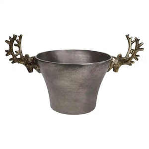 Vintage Design Metal Casted Aluminum <b>Ice</b> <b>Bucket</b> <b>Insulated</b> for Longer Retention for Parties Premium <b>Ice</b> <b>Bucket</b> Drink Accessory - Product Image 1
