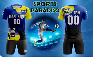 Ensemble de maillots de football pour adultes personnalisés et bon marché, nouvelle saison, 100% polyester, équipement d'entraînement, impression Argentine Messi, nom personnalisé, sports d'équipe - Product Image 6