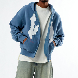 Sudadera con capucha de gran tamaño de lujo de 100% algodón para hombre - Product Image 3