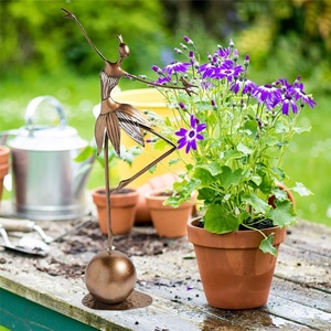 Artesanía de Metal, granja, jardín, baile decorativo, regalo, figurita, adorno decorado, acabado antiguo - Product Image 4