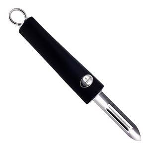 Éplucheur de pommes de terre Ghidini Cipriano 1709 en acier noir TWIST, outil pour fruits et légumes - Product Image 1