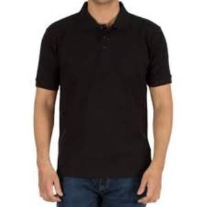 Camiseta Polo de algodón 100% Heavy Wight para hombre, Camiseta de algodón liso de gran tamaño con manga corta, Camiseta de algodón con logotipo impreso personalizado - Product Image 2