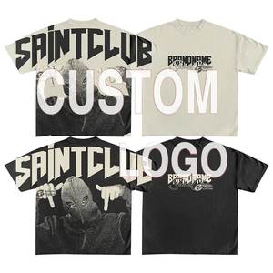 OEM fabrica ropa de calle personalizada poliéster algodón Vintage deportes hombre Boxy fútbol camiseta Retro fútbol Jersey - Product Image 1