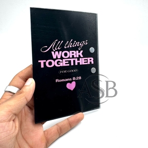 Últimas sostenible personalizado acrílico pestañas azulejos motivacionales corazón mariposa formas diseñadas para pinzas de pestañas al por mayor - Product Image 6