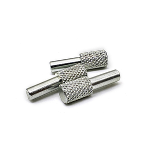 Goupille cylindrique étagée en acier inoxydable 316 zingué, tournée CNC, sur mesure, non standard, pour machines - Product Image 1