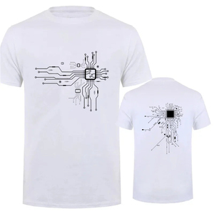 Nueva camiseta para hombre, Camiseta con cuello redondo para hombre, camisetas para hombre, procesador de CPU, diagrama de circuito, estampado, camisetas para hombre, camisetas, ropa - Product Image 4