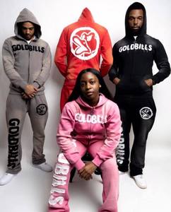 ชุดวิ่งมีฮู้ดแบบมีซิปสำหรับผู้ชายและผู้หญิงชุดวิ่งพร้อมโลโก้ตัวหนาชุดวอร์มแนวสตรีทใส่ได้ทั้งผู้ชายและผู้หญิงผ้าคอตตอน100% ฤดูหนาว - Product Image 1