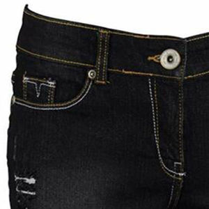 Pantalones cortos de mezclilla elásticos de cintura alta para mujer con logotipo personalizado Tendencia Tela diseñada por OEM Hecho en Pakistán Pantalones cortos para hombres OEM - Product Image 6