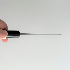 Couteau de cuisine Hidari Yorimitsu Kurouchi fait à la main Funayuki 155 mm Fabriqué à Saga au Japon Acier à haute teneur en carbone SUJ2 Couteau entièrement forgé - Product Image 6