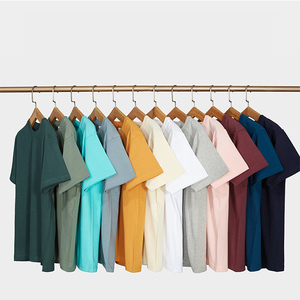 Vente en gros T-shirts unis de haute qualité Sublimation personnalisée pour hommes 300G T-shirts vierges pour hommes T-shirts surdimensionnés pour l'été T-shirt pour hommes - Product Image 1