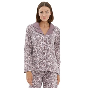 2025 haute qualité femmes impression personnalisée pyjamas avec manches longues coton salon vêtements de nuit vêtements de nuit pyjamas pour femmes ensemble - Product Image 3