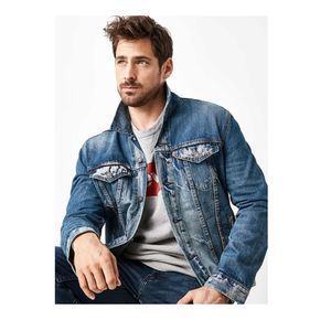 Chaqueta Casual de Invierno para Hombre, Estilo Vintage, Color Sólido, Corte Holgado, Prenda Exterior de Algodón con Diseño Delgado de Botón Sencillo - Product Image 3
