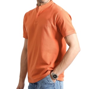 เสื้อยืดคอปกติดกระดุม ทรงปกติ สีพื้น แฟชั่นคุณภาพสูง ขายดี เสื้อยืดสตรีทแวร์ แบบเรียบ - Product Image 4