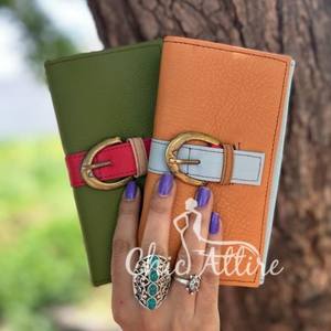 กระเป๋าคลัทช์หนังสีรุ้งสำหรับผู้หญิงกระเป๋าใส่บัตร ATM อเนกประสงค์แบบมีสไตล์ - Product Image 1