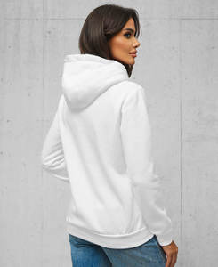 100% ropa de mujer de algodón Otoño e Invierno sudaderas con capucha y sudadera de manga larga con cremallera polar grueso Casual sudaderas con capucha deportivas - Product Image 3