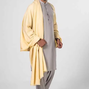 <b>Men</b> Winter Traditional Wool <b>Shawl</b> Soft Warm Solid Color Stylish Wrap Breathable 300g Middle Eastern Goodshopping - Product Image 1