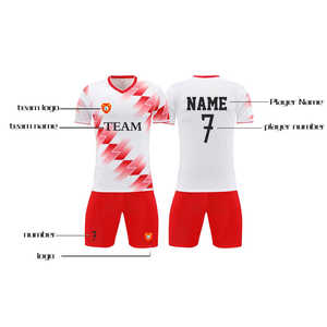 Uniformes de Fútbol Personalizados al por Mayor para Equipos y Clubes, Camisetas de Fútbol de Secado Rápido y Transpirables, Ropa de Entrenamiento para Adultos, Pantalones Cortos - Product Image 3
