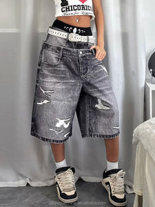 Shorts baggy en denim personnalisés pour hommes Fabricants uniques de vêtements - Product Image 4