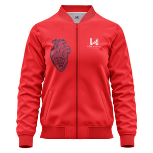 Chaqueta de cuello redondo Bomber Varsity de béisbol Unisex, diseño personalizado, bordado de calle alta, retales de primavera, cremallera suelta frontal - Product Image 4