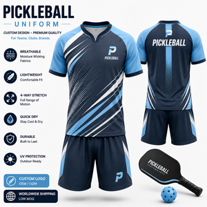 Fabricante de Uniformes de Pickleball Personalizados al por Mayor, Camisetas y Pantalones Cortos de Primera Calidad para Equipos, Proveedor de Ropa Deportiva OEM ODM, MOQ Bajo - Product Image 1