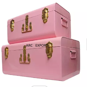 Luxury Pink Powder Coated <b>Decoration</b> <b>Storage</b> Boxes Set of 2 Fancy <b>Decorating</b> Modern Stylish Latest <b>Storage</b> <b>Box</b> for Wedding Usage - Product Image 2