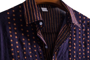 Haute qualité coton lin chemise à manches longues printemps lâche décontracté bouton jusqu'à couleur unie chemises pour hommes - Product Image 5