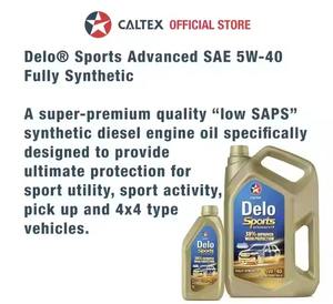 CALTEX Delo Sports FS Advance 5W 40 CK-4 d'huile moteur diesel entièrement synthétique 6L + 1L pour camions SUV et pick-up véhicules routiers - Product Image 4