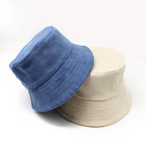 Logo personnalisé femmes rayé court pêcheur chapeau chaud décontracté velours côtelé seau chapeau voyage quotidien cyclisme pour adulte - Product Image 2