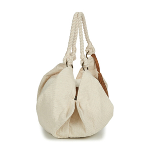 Bolso bandolera de lona con patrón de hilo étnico bohemio de gran capacidad para mujer, bolso de mensajero con cierre de cremallera, decoración de botones - Product Image 4