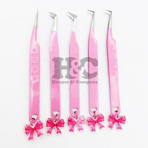 Top Sale Charms Tweezers Customize Tie <b>Eyelash</b> <b>Extension</b> Tweezers Sustainable Best Quality Tweezer Custom Logo Lash Charm <b>mink</b> - Product Image 6