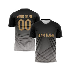 ชุดกีฬาผ้าโพลีเอสเตอร์สำหรับผู้ชายชุดกีฬาเสื้อฟุตบอลแบบมืออาชีพชุด100% - Product Image 3