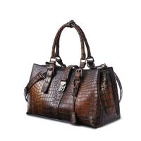 Tas Tangan Wanita Kulit Asli Berkualitas Vintage Eropa BS INTERNATIONAL, Dua Tali, Ritsleting, Ukuran Sesuai Pesanan
