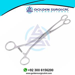 Fórceps de sujeción de esponja Kelly Uterine Polypus Organ Grasping Tissue y instrumentos de ginecología 320mm - Product Image 6