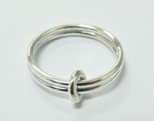 Plata 925 Anillo doble Diseño Joyería Fábrica al por mayor en Tailandia - Product Image 1