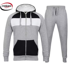 2024ใหม่ชุดออกกำลังกายเล่นกีฬาฤดูหนาวแบบกำหนดเองชุดวอร์มใส่ได้ทั้งชายและหญิงผ้าคอตตอน100% ฟิตเนสแฟชั่นแบบซิป - Product Image 2