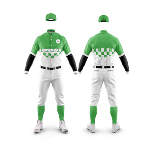 Camiseta de Béisbol con Logotipo Personalizado |   Uniforme de Béisbol con Logotipo y Números Personalizados |   Uniforme de Béisbol Transpirable de Poliéster - Product Image 1