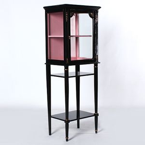 Armoire avec design vintage classique n ° 1340 pour salon en bois d'acajou pour la décoration de la maison et le rangement d'articles - Product Image 2