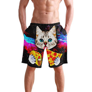 Short Cargo d'été pour hommes de marque personnalisée High Street Taille élastique Deux poches Sublimé Nylon Toile de coton Motif solide - Product Image 3