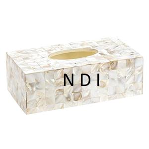 Boîte de rangement pour serviettes avec finition en incrustation d'os, style moderne, décoration de la vaisselle, boîte de rangement pour serviettes pour la voiture, le bureau et la maison - Product Image 5