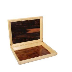 Caja de almacenamiento de té de 8 compartimentos de alta calidad, organizador de tapa con bisagras MDF hecho a mano con bolsa de té de bambú, organización de velas de almacenamiento - Product Image 2