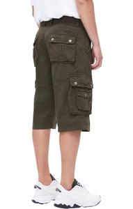 Summer <b>Men's</b> Casual Cotton <b>Cargo</b> <b>Shorts</b> <b>Long</b> Length Multi Pocket <b>Cargo</b> Male <b>Short</b> Size XS-3XL - Product Image 4