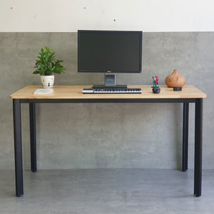 Escritorio Ovalado Minimalista Concept HBOV005 de 140x70cm en Madera Melamina con Patas de Hierro Ensambladas y Goma para Dormitorio u Oficina - Product Image 6