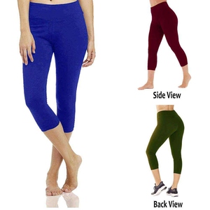 Leggings de Yoga para Mujer al por Mayor, Personalizados de Fábrica, de Alta Calidad, Suaves y Elásticos, con Estampado por Sublimación, de Algodón/Bambú Premium - Product Image 4