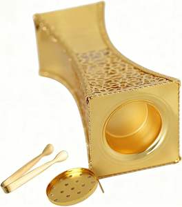 Quemador de Incienso Metálico Calado, Estilo Árabe, Porta Incienso para Meditaciones, Decoración para Festividades Islámicas, Regalo, Decoración de Ramadán - Product Image 3