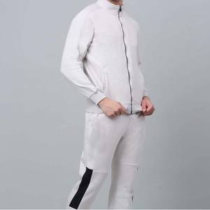 Survêtements pour hommes avec logo personnalisé, coupe régulière, décontractés, unis, 100% coton molletonné, ensemble deux pièces, fermeture à cordon, survêtement de sport, vente en gros - Product Image 3